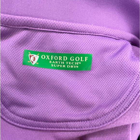 Oxford Golf TPC San Antonio Purple Polo Shirt Men’s Sz XL Earth Tech Super Dry - Picture 2 of 10